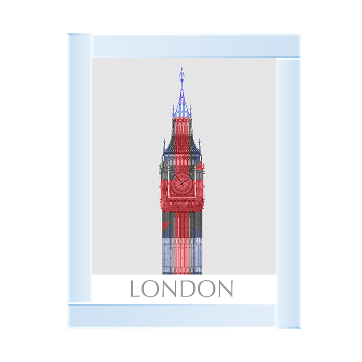 CY051 London Big Ben Union Jack