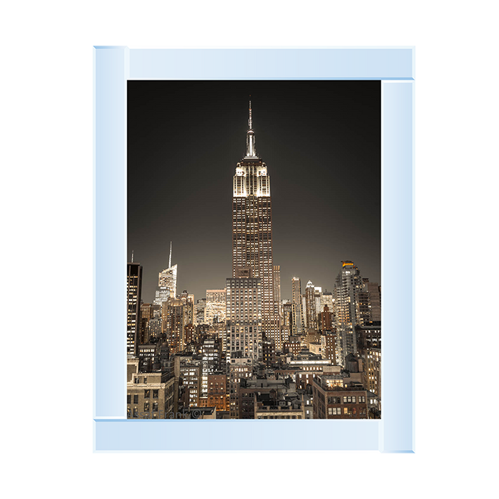 CY058 Empire State Building with New York City Manhattan skyline with skyscrapers
