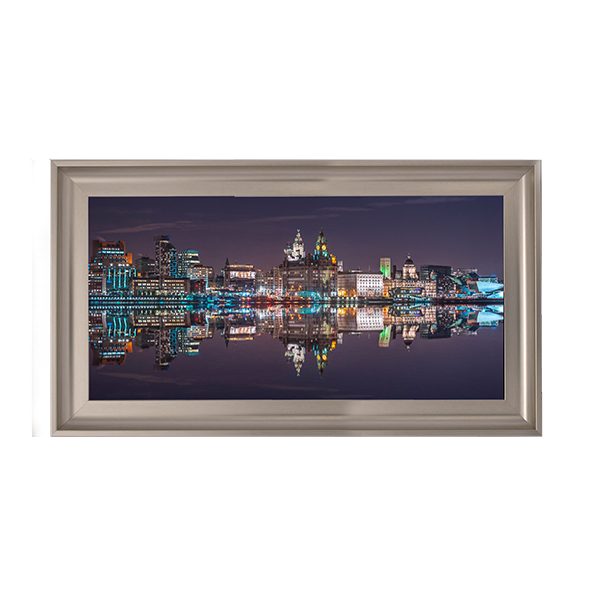 CY044 Liverpool city skyline across the River Mersey