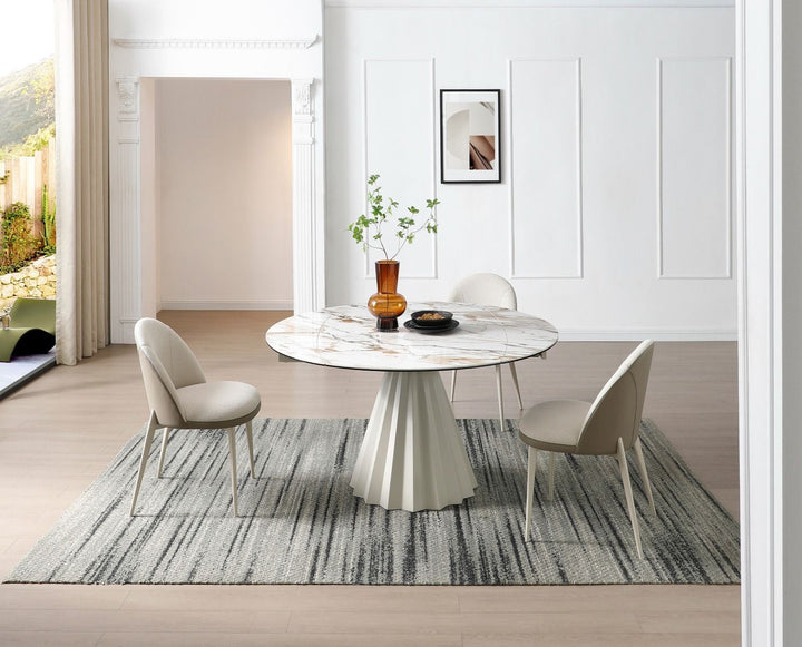 Skye Extending Table - Champagne & Sunset Vein