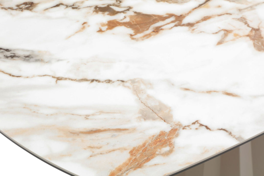 Skye Extending Table - Champagne & Sunset Vein