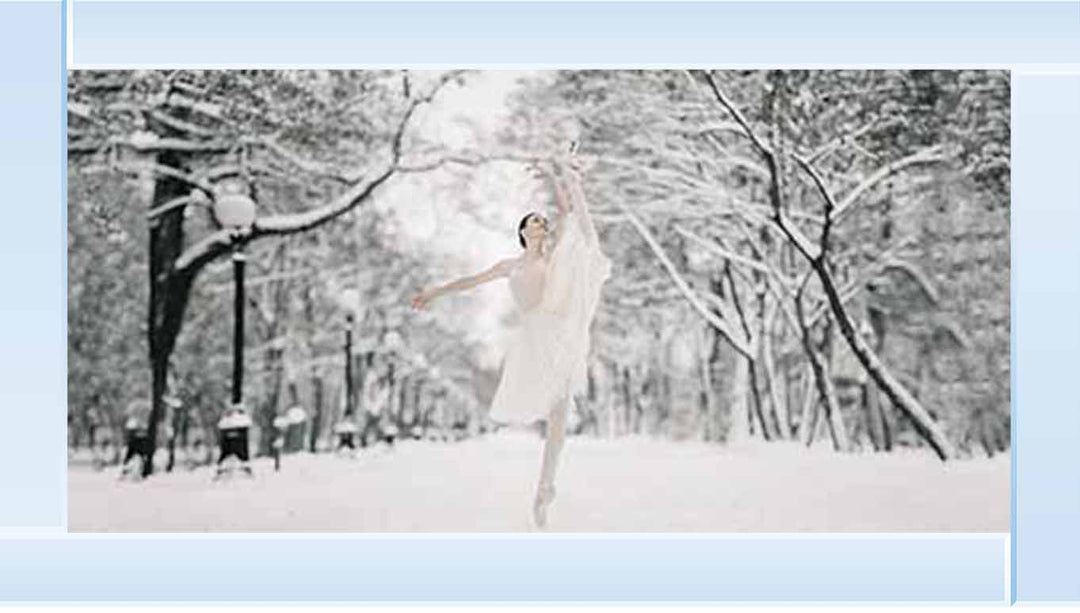 FG739 Ballerina on snow