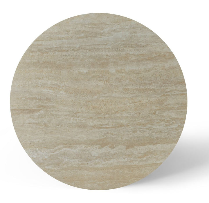Stratos Table - Ivory & Travertine