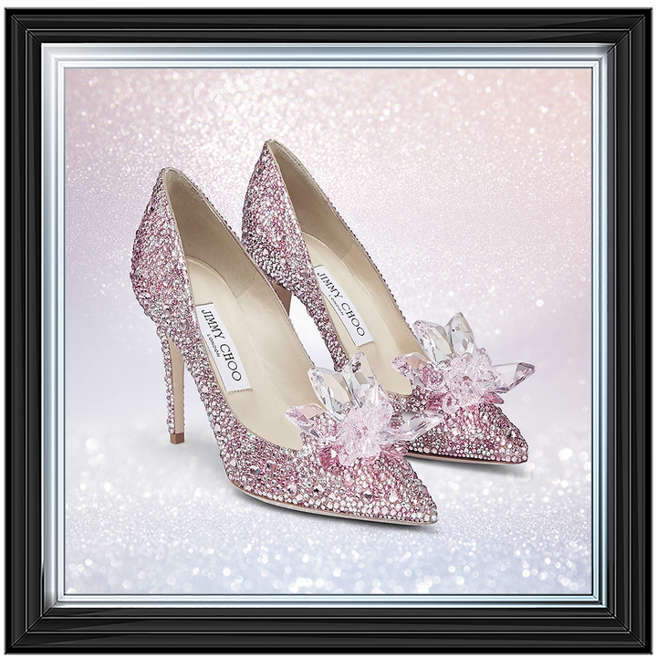FS271 Pink sparkly high heels