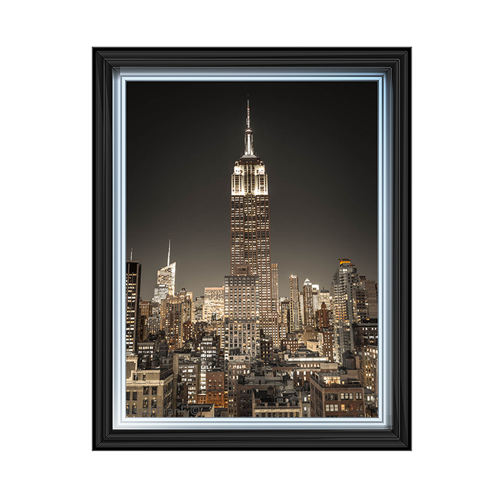 CY058 Empire State Building with New York City Manhattan skyline with skyscrapers