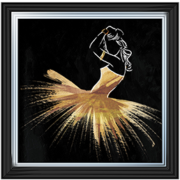 FG070 Golden Dress Puff