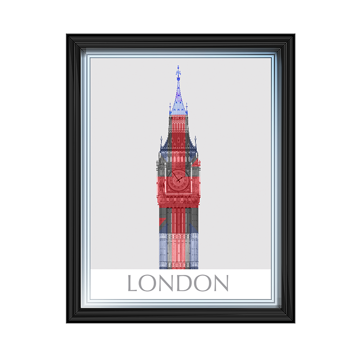 CY051 London Big Ben Union Jack