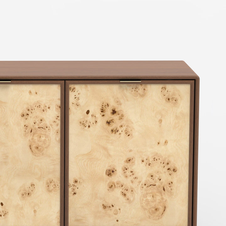Burlwood Triple Door Cabinet