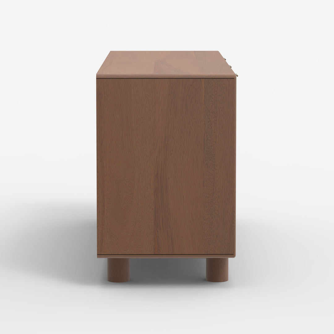 Burlwood Triple Door Cabinet