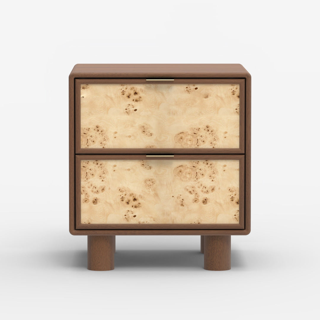 Urban Burl Two-Drawer Accent Table