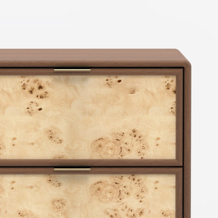 Urban Burl Two-Drawer Accent Table
