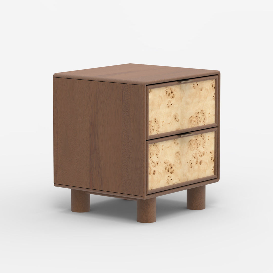 Urban Burl Two-Drawer Accent Table