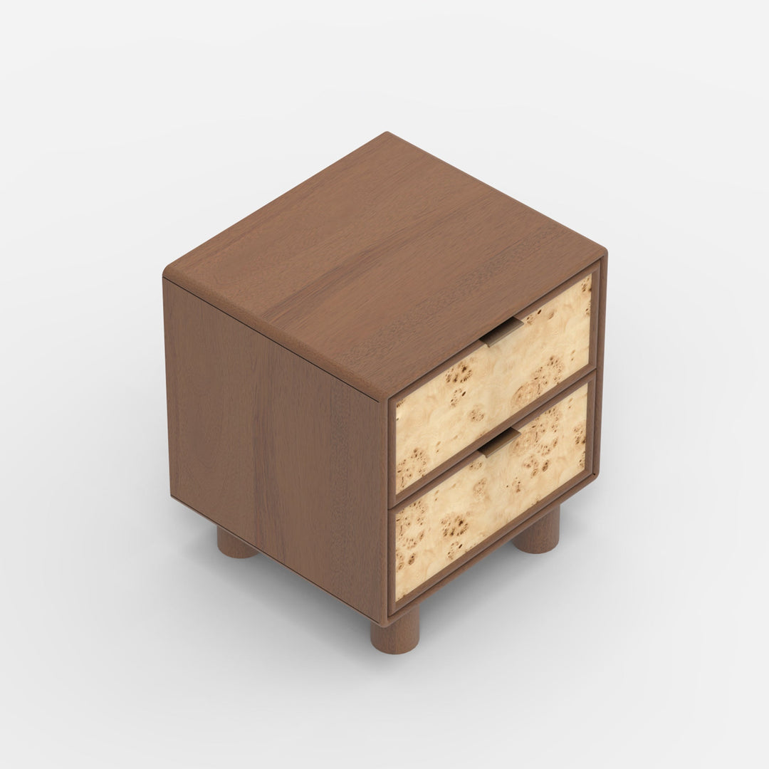 Urban Burl Two-Drawer Accent Table