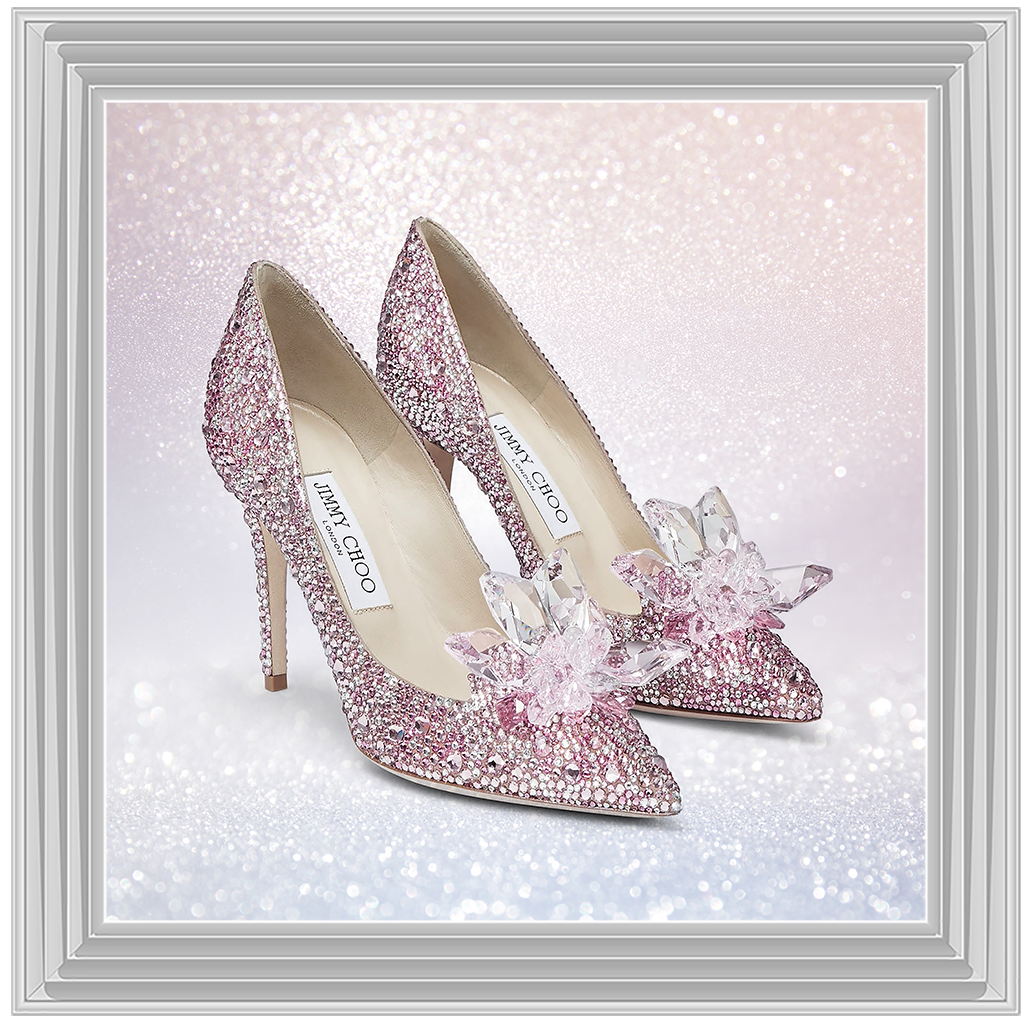 FS271 Pink sparkly high heels