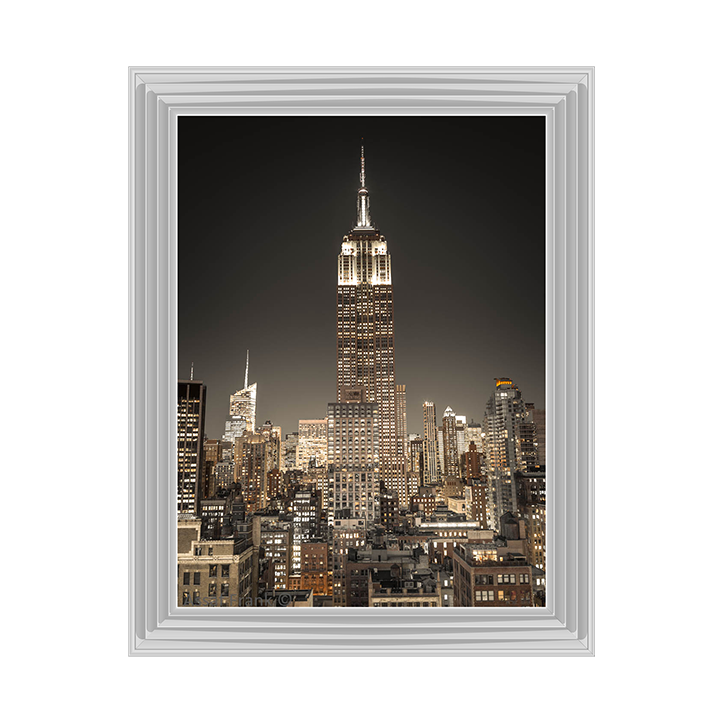 CY058 Empire State Building with New York City Manhattan skyline with skyscrapers