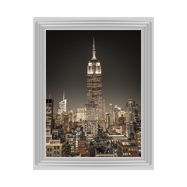 CY058 Empire State Building with New York City Manhattan skyline with skyscrapers