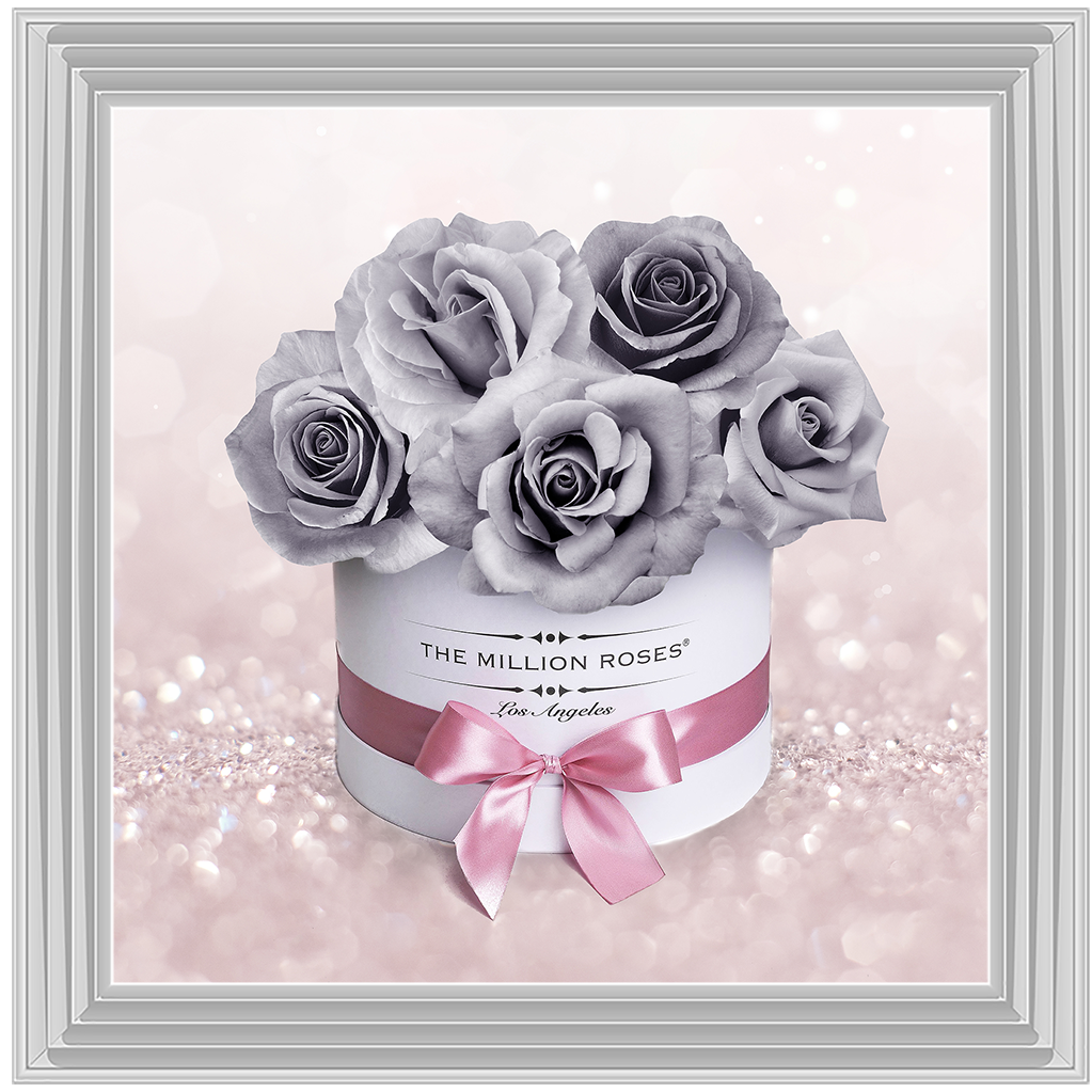 FL084 Grey Flower Box
