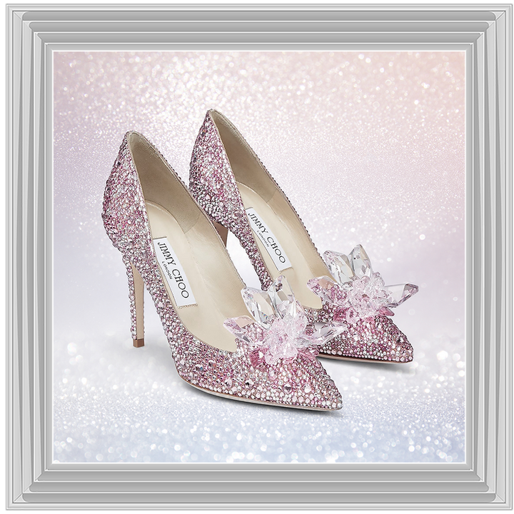 FS271 Pink sparkly high heels