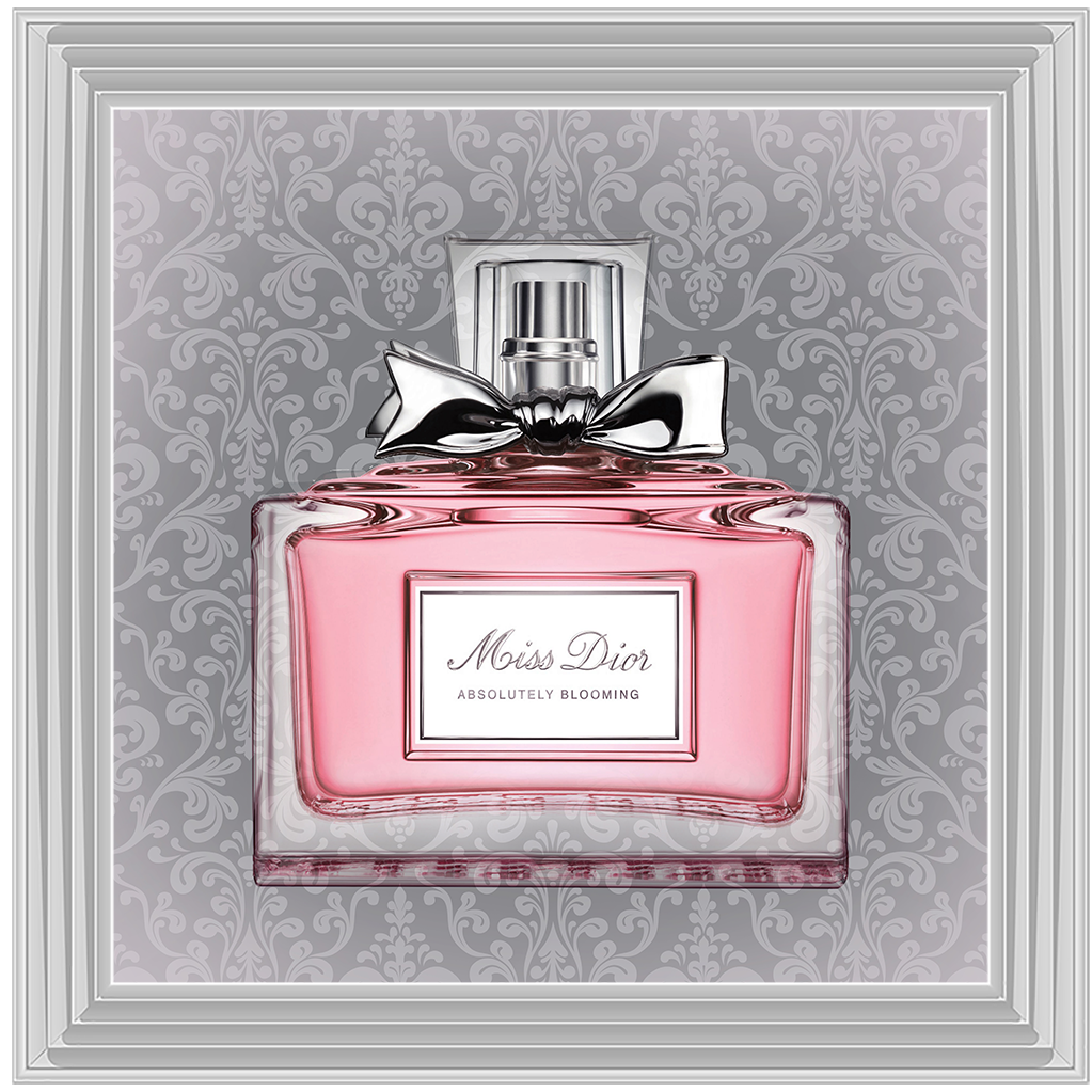 FS079 Perfume bottle on grey background