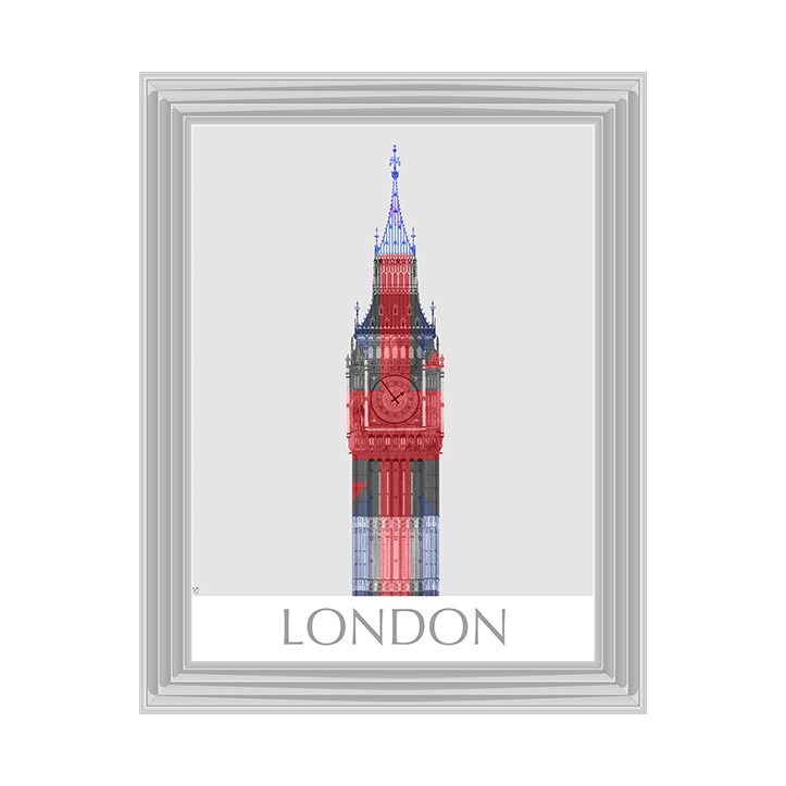 CY051 London Big Ben Union Jack