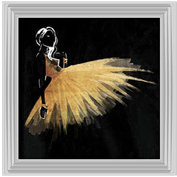 FG071 Golden Dress Puff Mate