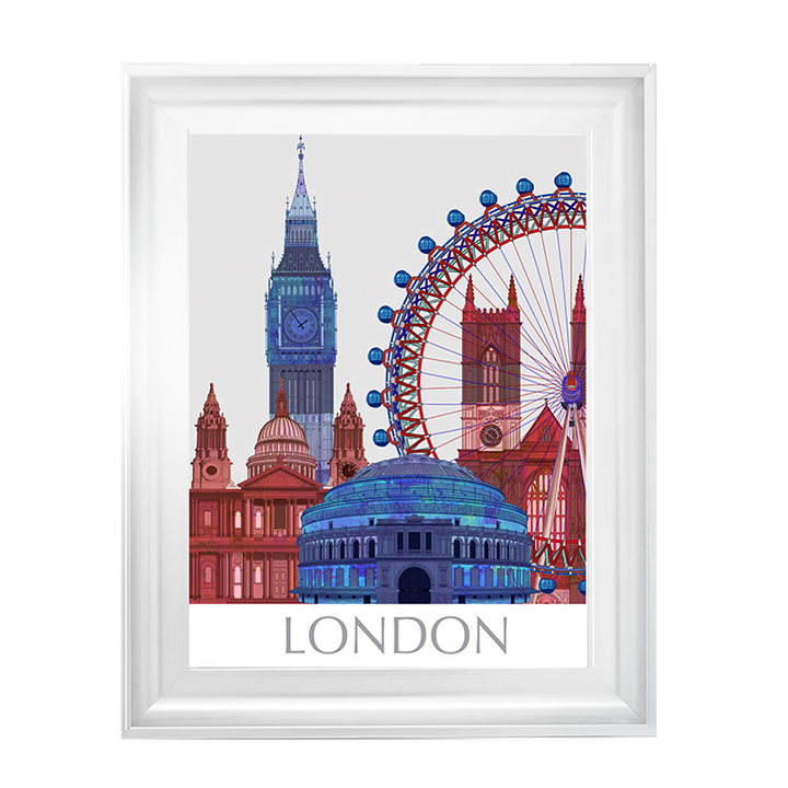 CY049 London Landmarks , Red Blue