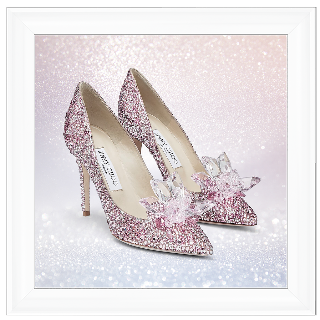 FS271 Pink sparkly high heels