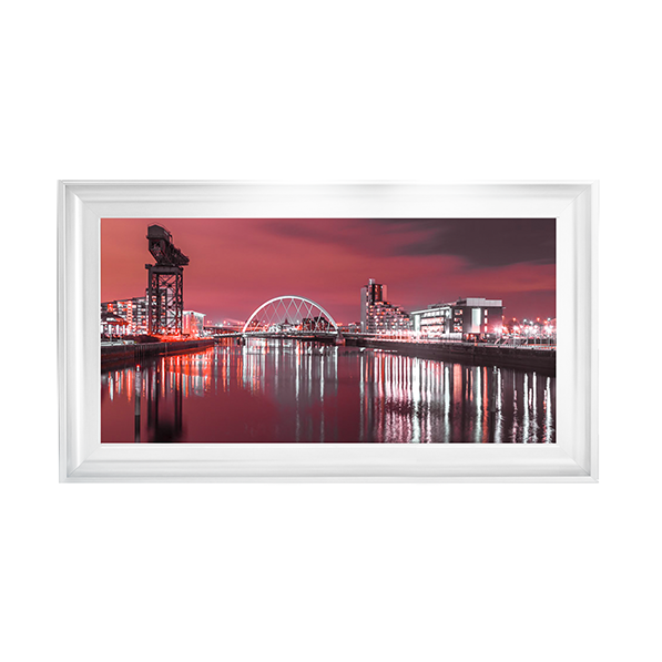 CY028 View along the river Clyde at night