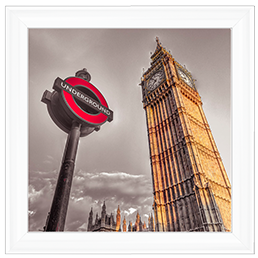 CY087 Underground sign with Big Ben