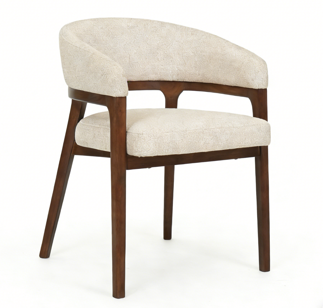 Zara Chair - Walnut & Taupe