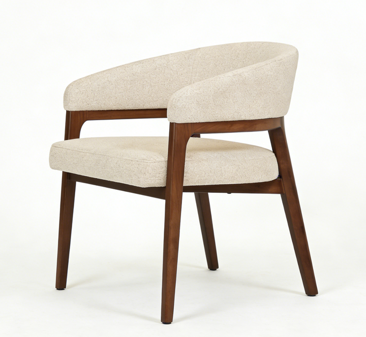 Zara Chair - Walnut & Taupe