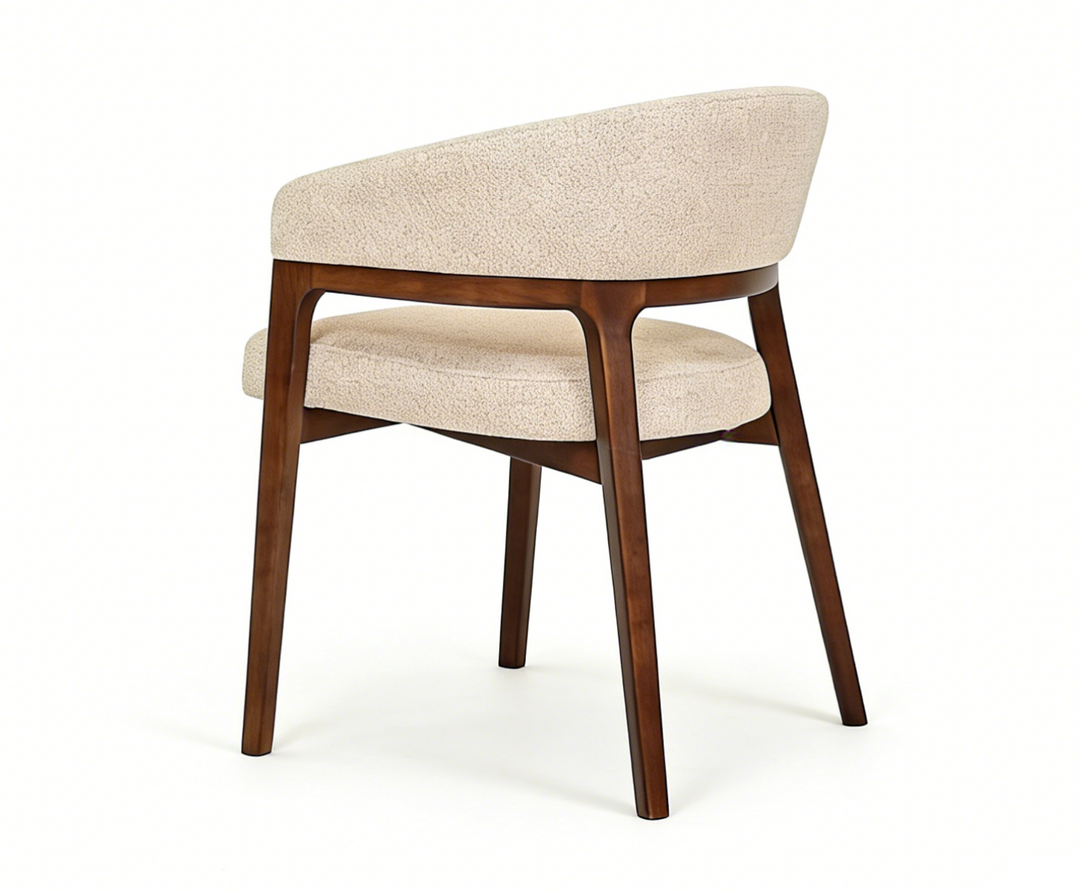 Zara Chair - Walnut & Taupe