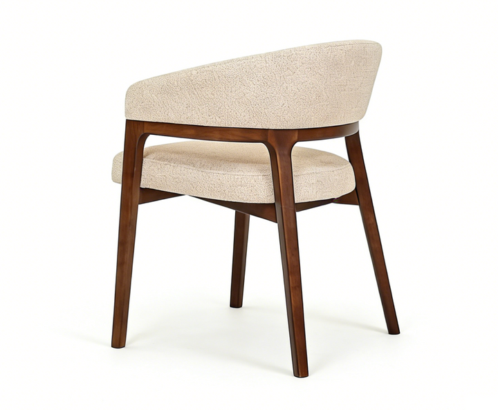 Zara Chair - Walnut & Taupe