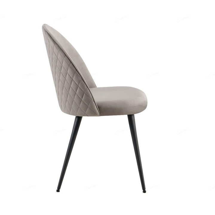 Zita Chair - Grey Velvet