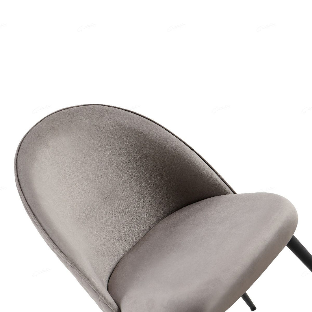 Zita Chair - Grey Velvet