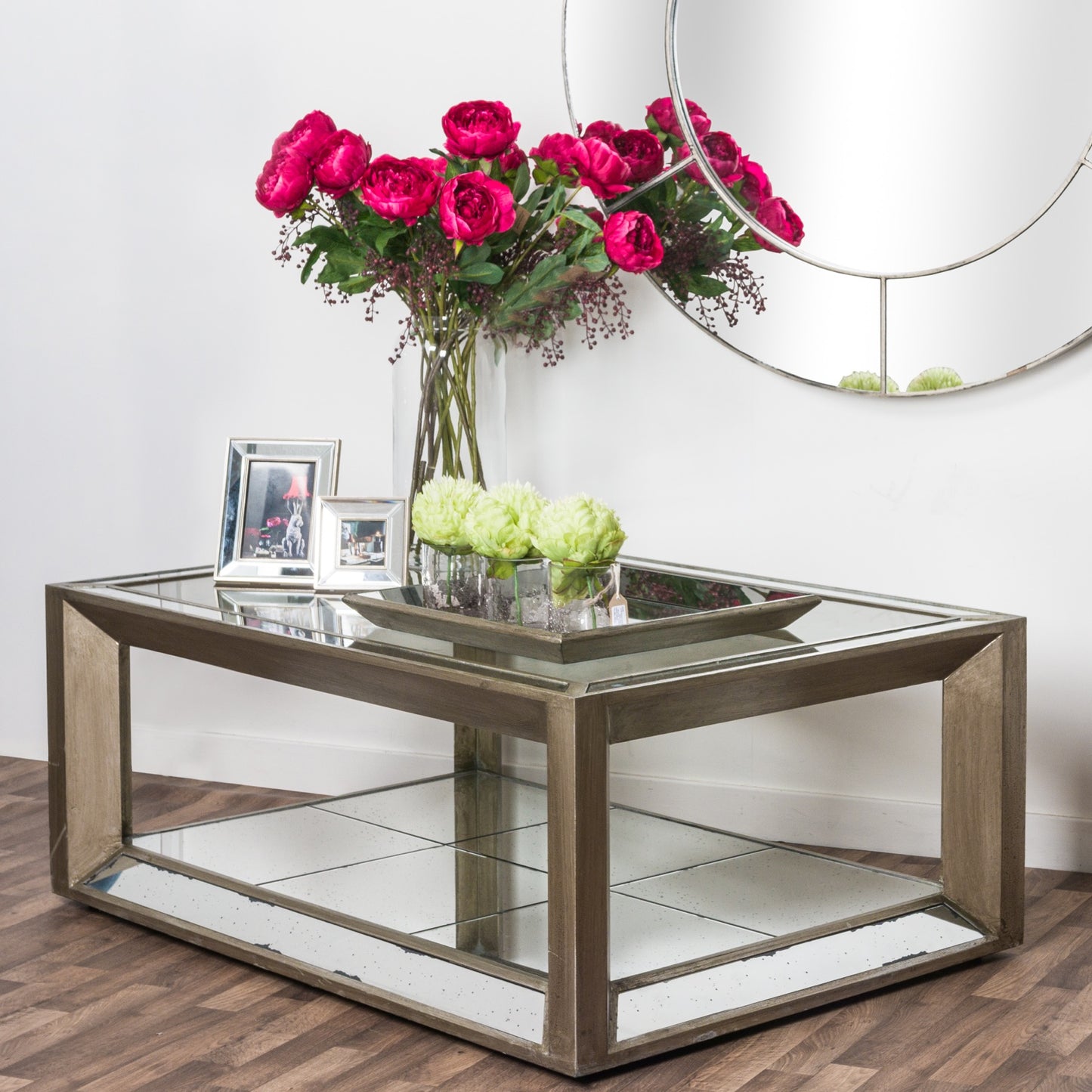 Large Augustus Mirrored Coffee Table