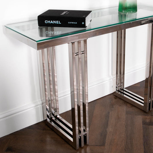 Zurich Silver Plated Console Table