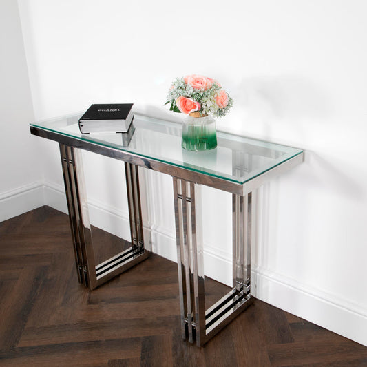 Zurich Silver Plated Console Table