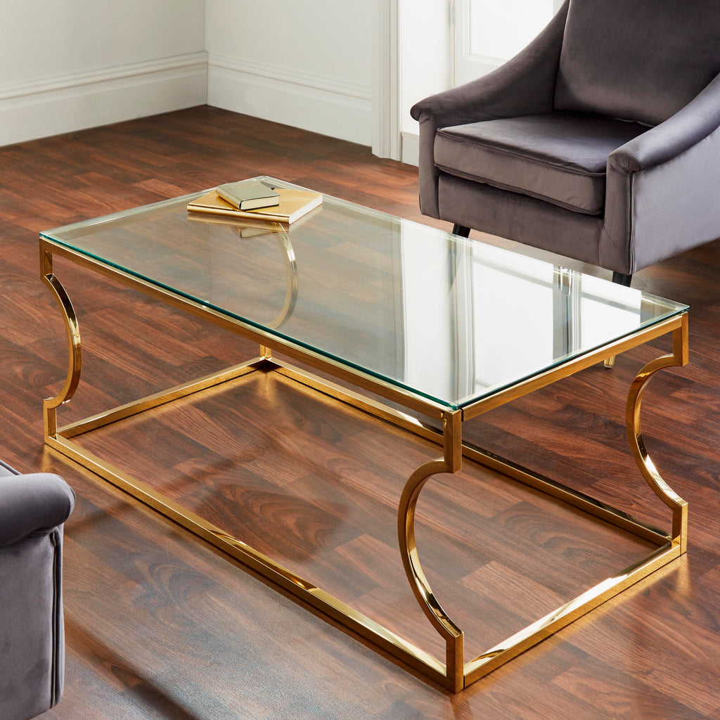 Gold Plated Coffee Table