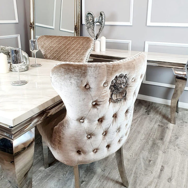 Louis Chrome Console Table -  Available in Multiple Colours